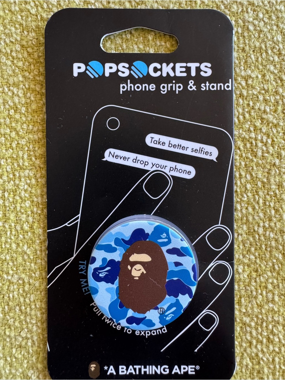 PopSocket Blue Camo A Bathing Ape Phone Grip & Stand